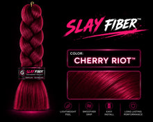 Load image into Gallery viewer, Slay Fiber Cherry Riot braiding hair