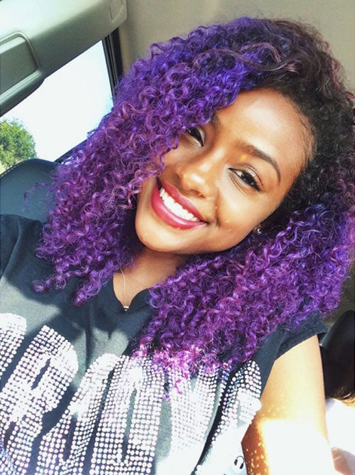Justine Skye wearing Petite Kurly by L’Avant Garde Hair